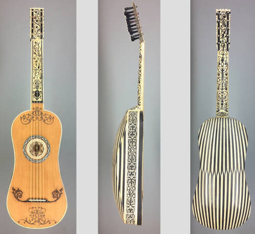 Barockgitarre, Johannes Stadler zugeschrieben, 1629